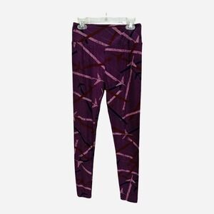 Lularoe Airplane One Size OS Purple Leggings Aviation
